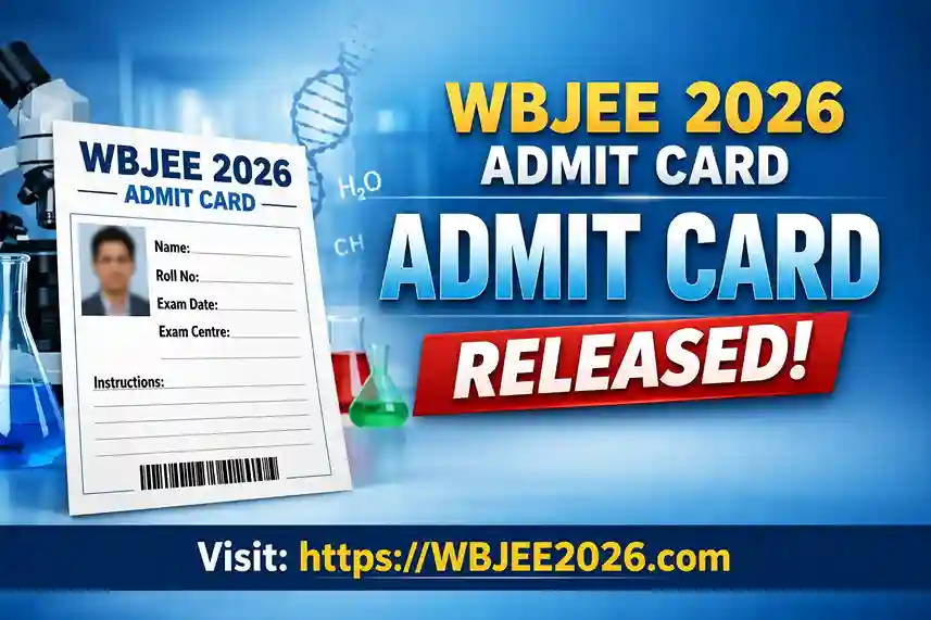 Wbjee admit Card 2026 Released, Direct Download Link